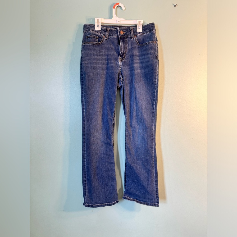 Maurice’s high-rise curvey jeans , size 10 short .